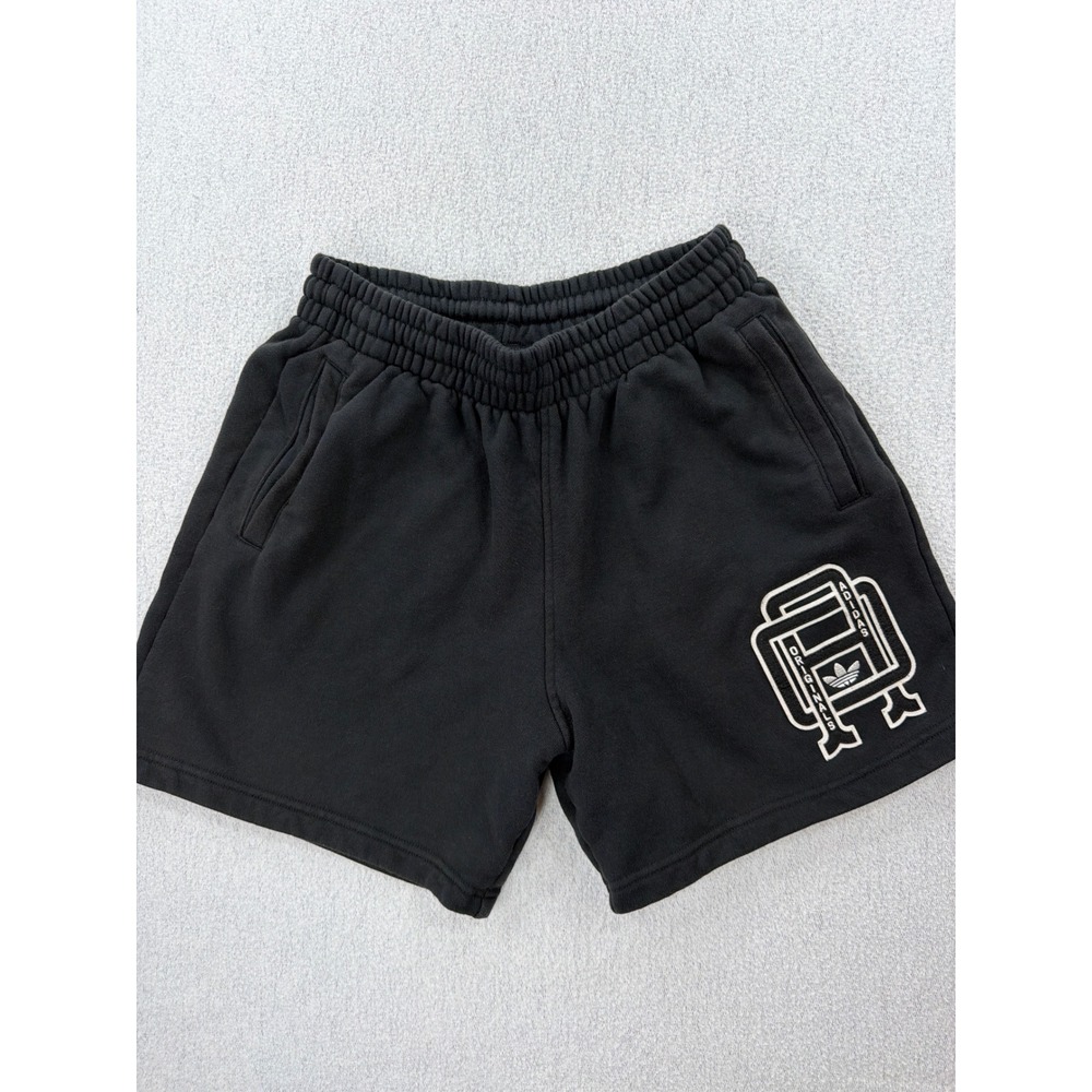 Adidas Originals Mens Black Graphic Sweat Shorts JD5769 Size Small